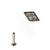 PIERCING HASTE 8MM LOSANGULO ZIRCONIA CRISTAL TITANIO