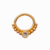 PIERCING ARGOLA TORÇÃO 6 MM BOLINHAS C/1 ZIRCONIA SEMIJOIA OURO - comprar online