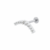 PIERCING HASTE EARCUFF CRISTAL PRATA 925