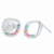 BRINCO QUADRADO CRAVEJADO COLORS SEMIJOIA PRATA 1000 - comprar online