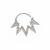 PIERCING ARGOLA TORÇÃO ZIGZAG CRAVEJADO PRATA 925