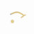 PIERCING ROOK CRUZ TITANIO PVD GOLD - Jenny Piercing