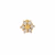PIERCING HASTE FLOR G PRATA 925 OURO 24K - comprar online