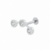 PIERCING HASTE CLUSTER G PRATA 925
