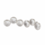 BRINCO EAT CUFF TRÊS ZIRCONIAS AÇO 316L - comprar online