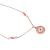 COLAR OLHO GREGO INOX 316L PVD GOLD - 45 CM