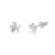 BRINCO FLOR LISO MEDIA PRATA 925 - comprar online