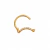 PIERCING ARG ARTICULADA FORMATO LUA PRATA 925 OURO 18K - comprar online