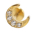 PIERCING HASTE 8MM LUA CRAVEJADA AÇO316L PVD GOLD