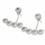 BRINCO GRACE KELLY COM ZIRCONIAS AÇO 316L