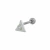 PIERCING HASTE TRIÂNGULO ZIRCONIA PRATA 925