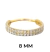 PIERCING ARGOLA SEGMENTADA CRAVEJADA LATERAL ARO DUPLO TITANIO PVD GOLD - comprar online