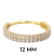 PIERCING ARGOLA SEGMENTADA CRAVEJADA LATERAL ARO DUPLO TITANIO PVD GOLD - Jenny Piercing