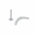 PIERCING HASTE EARCUFF CRISTAL PRATA 925 na internet