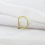 PIERCING D RING 1.0X 8MM AÇO 316L PVD GOLD