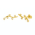 BRINCO GALHO ZIRCONIA REDONDA OURO SEMIJOIA