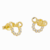 BRINCO PERSONAGEM MKY FEMINO CRAVEJADO VAZADO OURO SEMIJOIA - comprar online