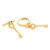 BRINCO ARGOLA COM CHAVE DOURADO