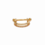 PIERCING CONCH DUPLO CRAVEJADO/LISO SEMIJOIA OURO