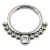 PIERCING ARGOLA SEGMENTADA BOLINHAS COM ZIRCONIA CENTRAL AÇO 316L - comprar online