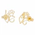 BRINCO LOVE COM PATINHA SEMIJOIA OURO - Jenny Piercing