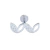 PIERCING HASTE 8MM FOLHAS PRATA 925 - comprar online