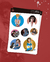 Plancha de stickers en internet