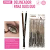 DELINEADOR DE OJOS DUO PINK21 negro/marrón