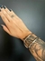Bracelete Aro Duplo em Dourado e Prateado - use mytrī