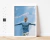 quadro decorativo com moldura branca e vidro esporte futebol Phil Foden Manchester City