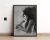 quadro decorativo musica com moldura e vidro Amy Winehouse 