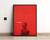 quadro decorativo com moldura preta musica Justin Bieber Changes