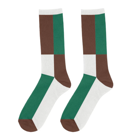 Color Block Socks Green - comprar online