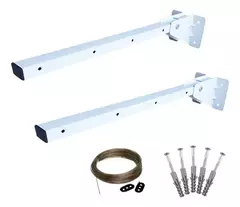 Kit Varal Parede Dobrável Com Corda 15m Utilaço - comprar online