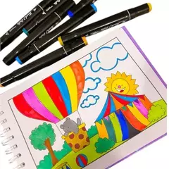 Comfy and Fluffy Purple - Livro Para Colorir - comprar online