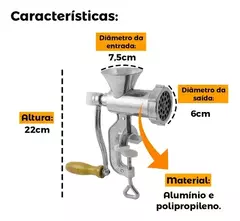 MAQUINA MANUAL DE MOER CARNE EMBUTIDOS - comprar online