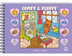 Comfy and Fluffy Purple - Livro Para Colorir