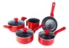 Conjunto De Panelas 5 Peças Pratic Cook Red Mimo Style