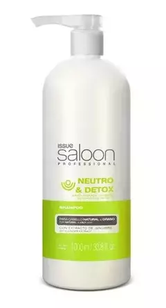 SHAMPOO ISSUE SALOON NEUTRO & DETOX C/BOMBA 1000ML