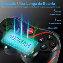 Controle Gamer Sem Fio com Suporte Celular Joystick Manete Bluetooth 2.4G Ovleng SN-X3 - comprar online