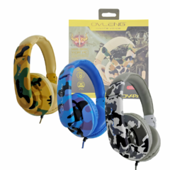 Fone De Ouvido Gamer Pro Headphone com Microfone P2 Camuflado Profissional Ovleng OV-PM2