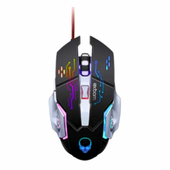 Mouse Gamer LED RGB com 6 Botões Base de Metal 4800 DPI Exbom MS-G280 - loja online