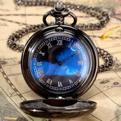 Relógio de bolso quartz Azul - GTM Custom - A Loja Oficial do Motoclube Gentlemen