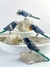Arara de Sodalita com Ônix na Base Drusa de Cristal - BORTOLUZZI - SHOP DOS CRISTAIS