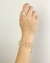 Pulseira Cascalho Cristal de Quartzo Elos Banho Ouro na internet