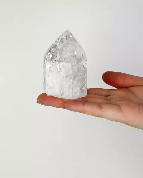 Ponta Quartzo Fogo e Gelo Polido 100 a 160 gramas