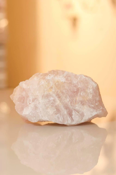 Pedra Quartzo Rosa Bruta 1,370 Kg aprox.