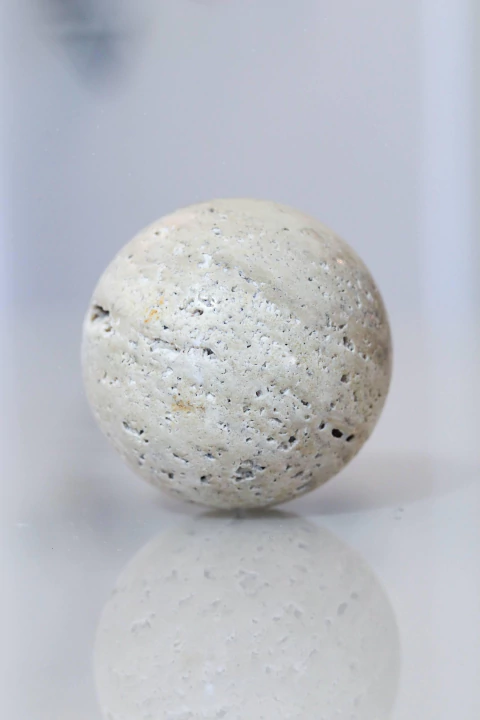 Bola Marmore Travertino Pequena