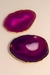 Chapa Ágata Rosa Banho Ouro 259 a 340 gramas aprox. - BORTOLUZZI - SHOP DOS CRISTAIS