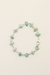 Pulseira Cascalho Amazonita Elos Banho Prata